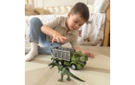 Nuotoliniu būdu valdomas RC automobilis WOOPIE Dinozauras (žalias) + figūrėlė-LEKER-e-vaikas