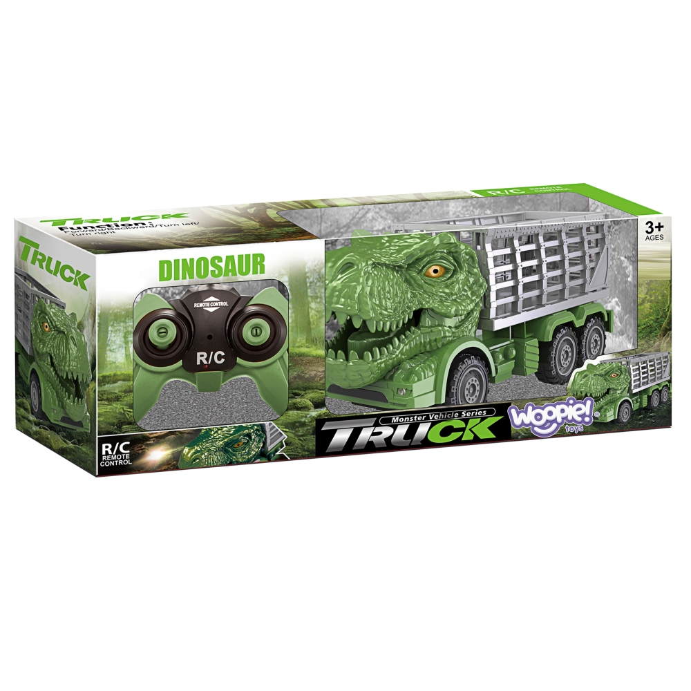 WOOPIE Remote Controlled RC Car Dinosaur Green + Figure 