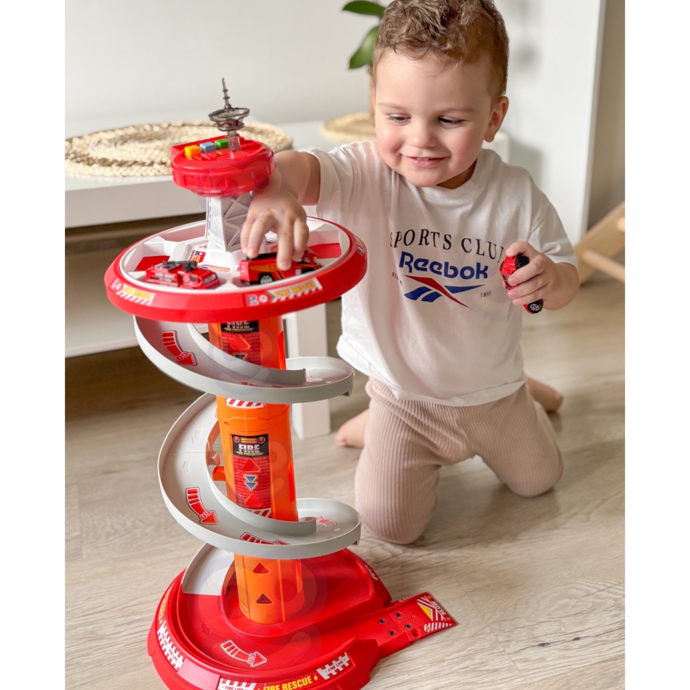 WOOPIE Spiral Track Car Garage 3 pcs. 