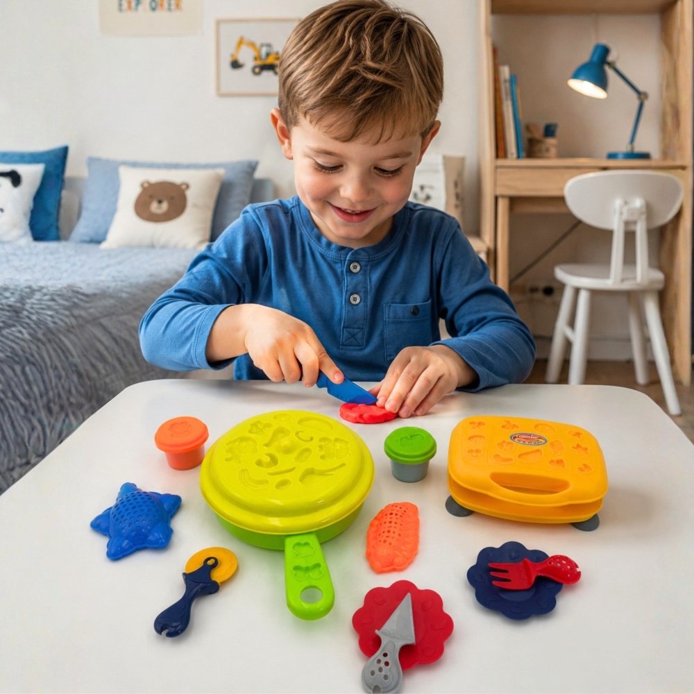 Plastilino rinkinys WOOPIE vaflių keptuvė, 39 el.