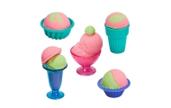 Kinetic Sand Set Ice Cream Parlor Accessories 10 pcs.					
