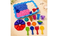 WOOPIE SAND FAIRY Kinetic Sand Set Ice Cream Parlor Desserts 24pcs					