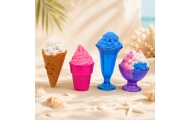 WOOPIE SAND FAIRY Kinetic Sand Set Ice Cream Parlor Desserts 24pcs					