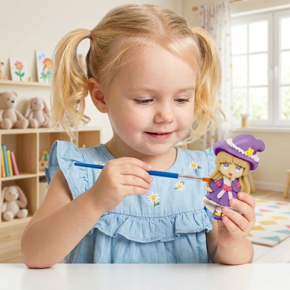 Kūrybinis dažymo rinkinys WOOPIE kurkite gipso liejinius ir dažykite lėles-LEKER-e-vaikas
