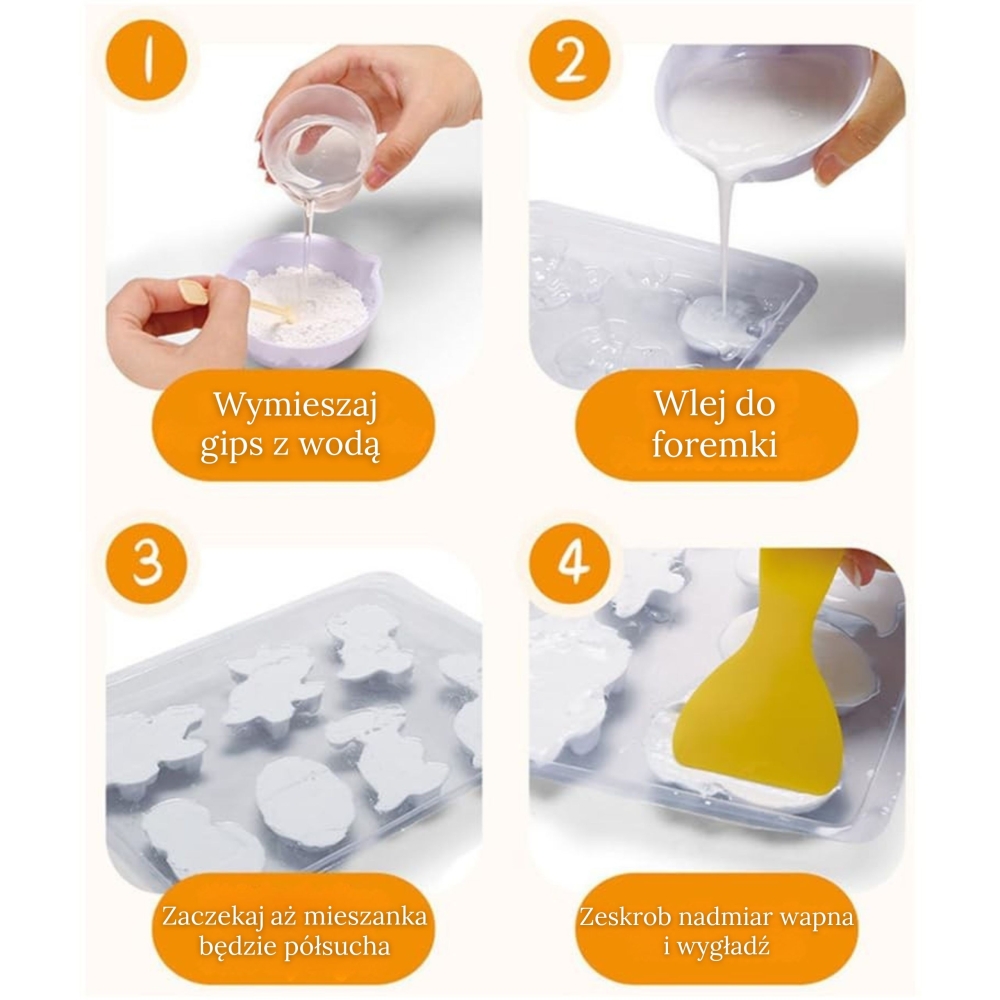 WOOPIE DIY Paint Creativity Kit - Make Plaster Castings and Paint Dolls 