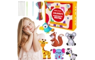 SEWING KIT FOR KIDS DIY FELT Keychains Animals					