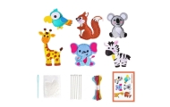 SEWING KIT FOR KIDS DIY FELT Keychains Animals					