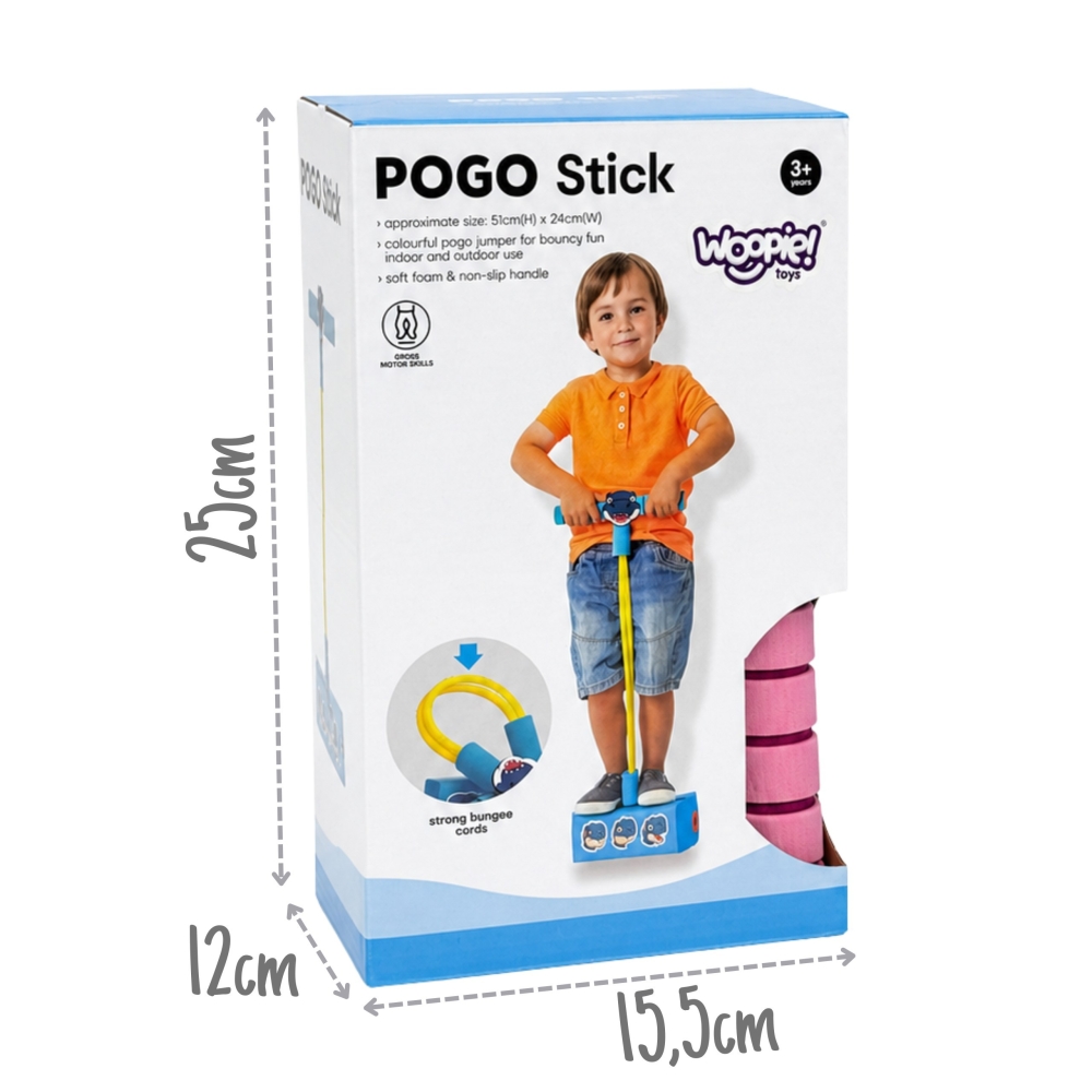 WOOPIE Foam Pogo Jumper for Kids for Jumping, Squeaking, Balance Training					