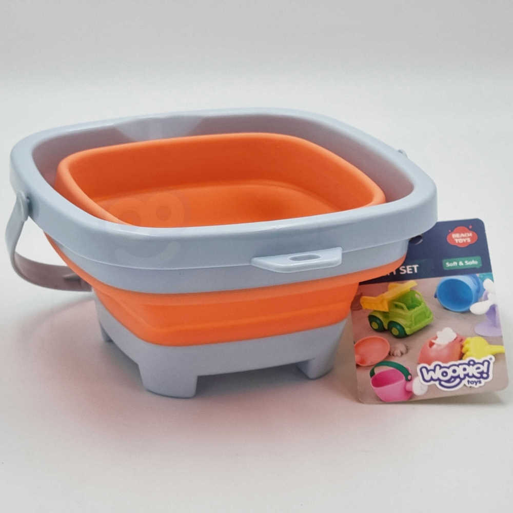 WOOPIE Folding Square Bucket Orange					