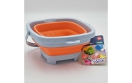 WOOPIE Folding Square Bucket Orange					