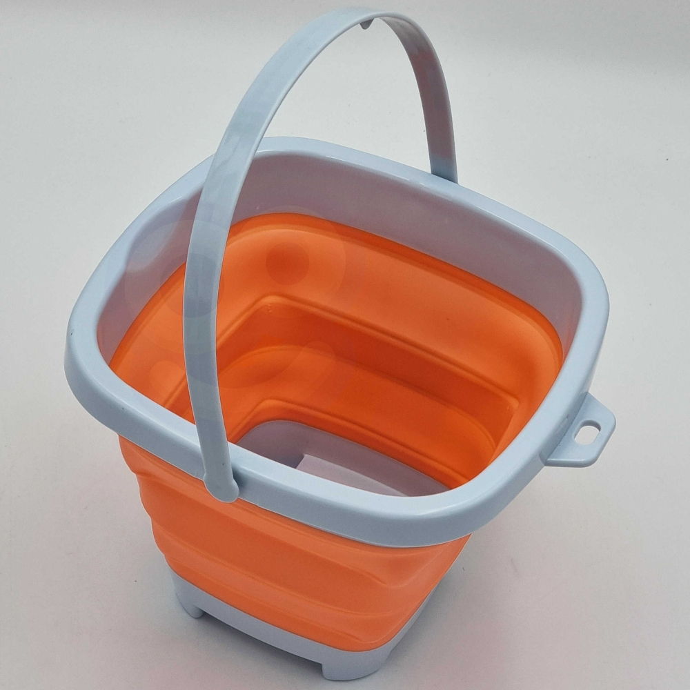 WOOPIE Folding Square Bucket Orange					