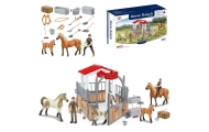 WOOPIE Set Stables Horse Pen Figures 18 pcs.					