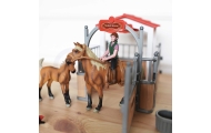 WOOPIE Set Stables Horse Pen Figures 18 pcs.					