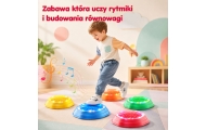 Interaktyvūs balansavimo akmenukai WOOPIE su garso ir šviesos efektais, 5 vnt-LEKER-e-vaikas