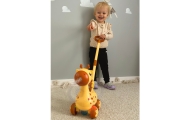 WOOPIE Giraffe Pusher 2-in-1 Bubble Machine for Kids					