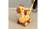Muilo burbulų pūstuvas stumdukas WOOPIE Giraffe Pusher 2-in-1-LEKER-e-vaikas
