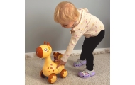 WOOPIE Giraffe Pusher 2-in-1 Bubble Machine for Kids					