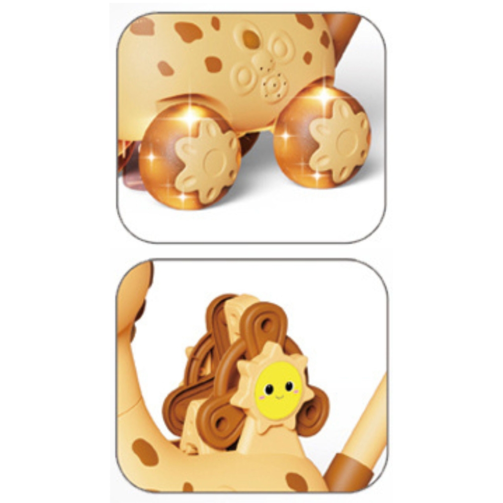 Muilo burbulų pūstuvas stumdukas WOOPIE Giraffe Pusher 2-in-1-LEKER-e-vaikas