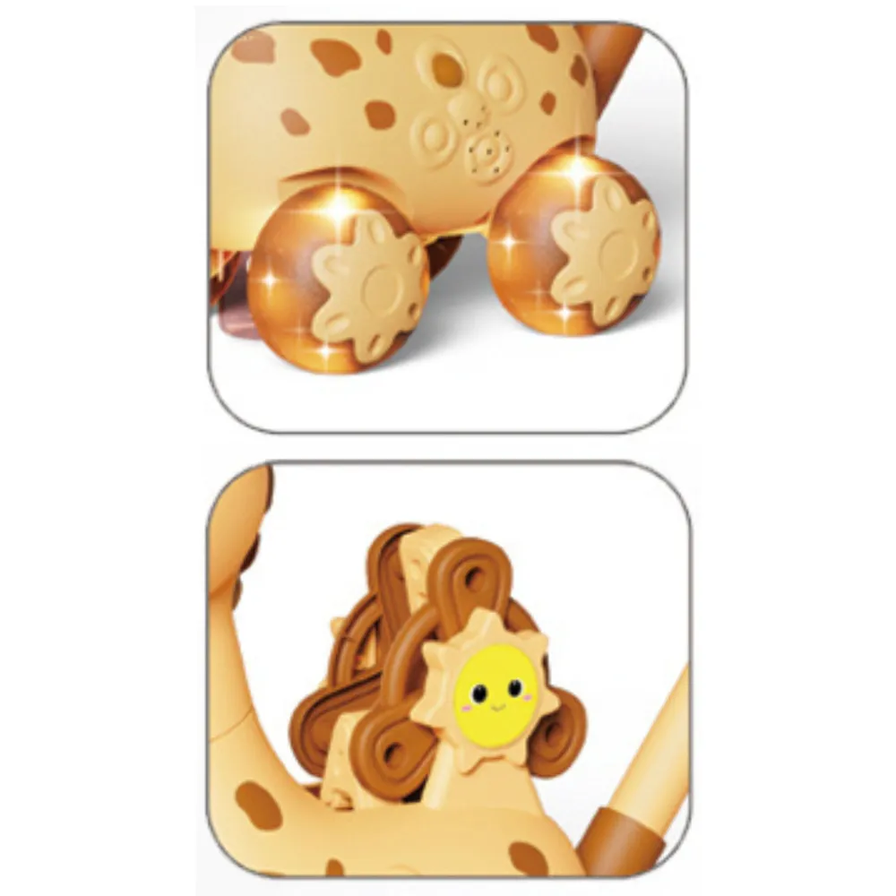 Muilo burbulų pūstuvas stumdukas WOOPIE Giraffe Pusher 2-in-1-LEKER-e-vaikas