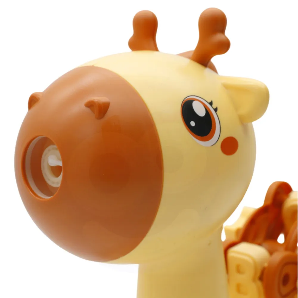 WOOPIE Giraffe Pusher 2-in-1 Bubble Machine for Kids 