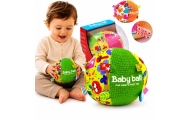 WOOPIE BABY Soft Sensory Ball Lady Label with Sew-in for Toddlers + Sound					