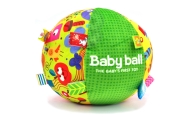 WOOPIE BABY Soft Sensory Ball Lady Label with Sew-in for Toddlers + Sound					