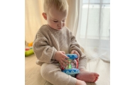 WOOPIE BABY Drum Music Box Projector 3-in-1 Musical Toy for Babies + Roller for Learning to Crawl					