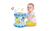 Muzikinis būgnas WOOPIE BABY su projektoriumi 3-in-1, padeda mokytis ropoti-LEKER-e-vaikas