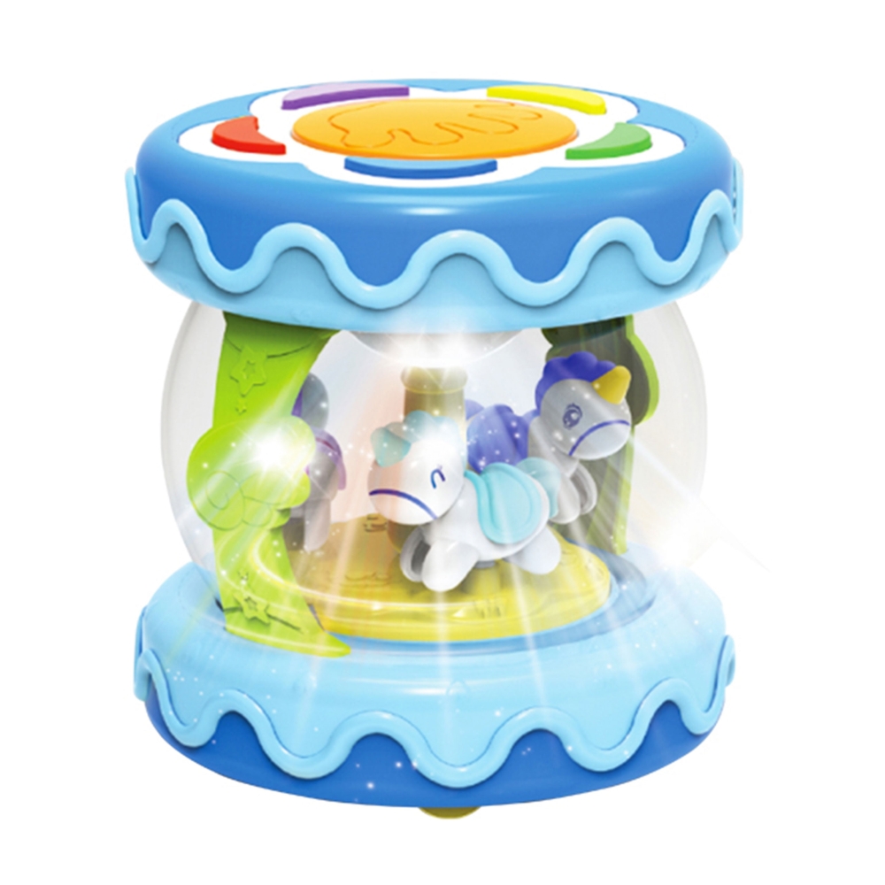 Muzikinis būgnas WOOPIE BABY su projektoriumi 3-in-1, padeda mokytis ropoti-LEKER-e-vaikas