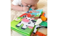 WOOPIE BABY Animal Tails Fabric Book					