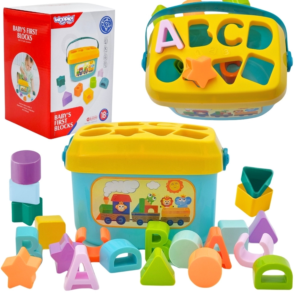 WOOPIE BABY Sorter 2 in 1 Case Suitcase + Alphabet and Shape Learning					