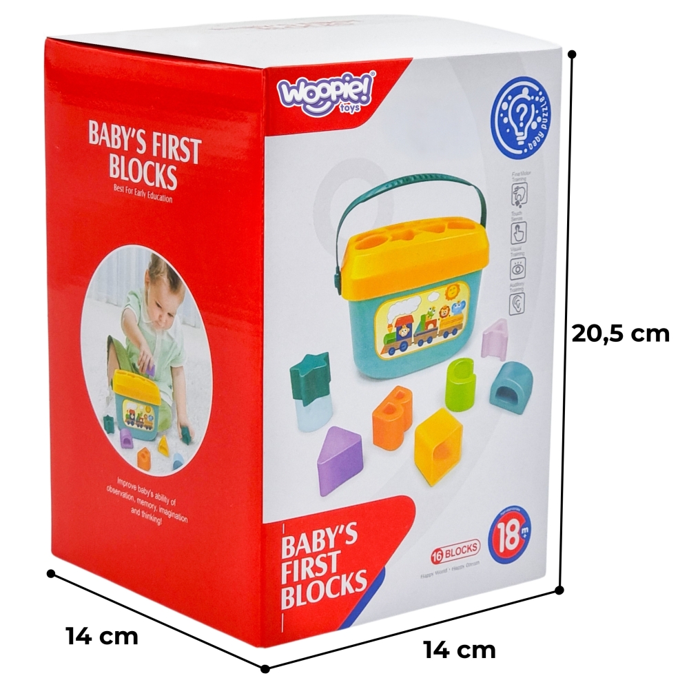 WOOPIE BABY Sorter 2 in 1 Case Suitcase + Alphabet and Shape Learning					