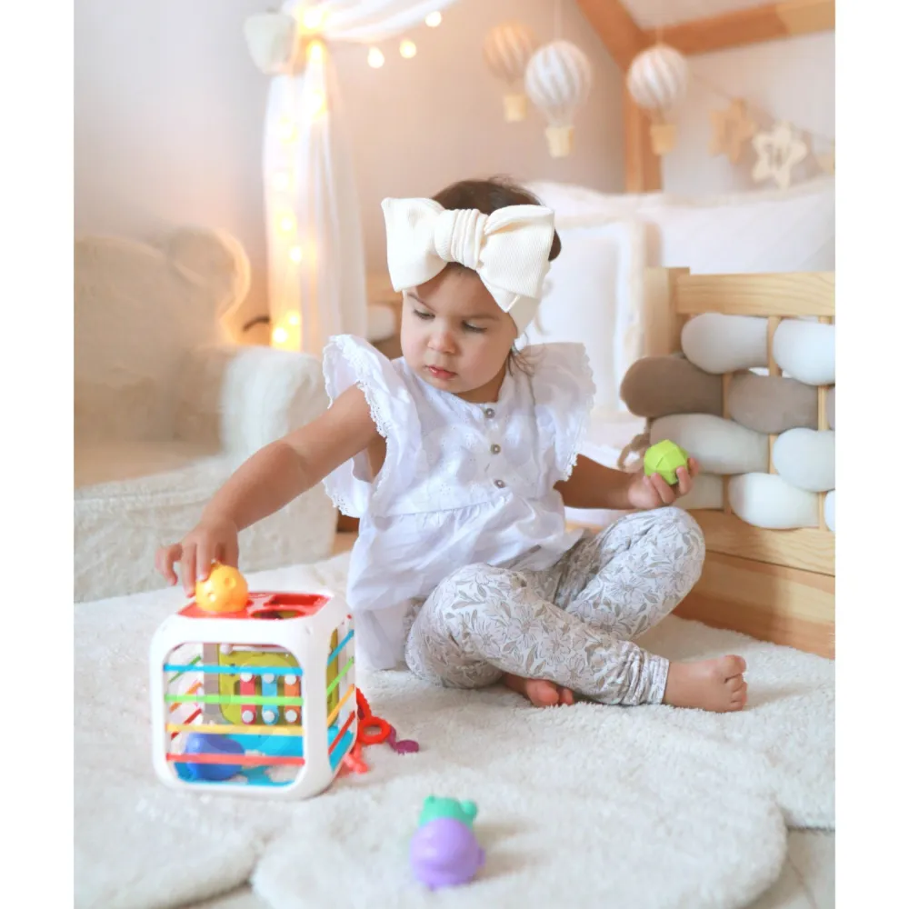 Jutiminis edukacinis žaidimų kubas WOOPIE BABY-LEKER-e-vaikas