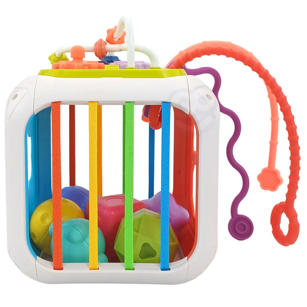 Jutiminis edukacinis žaidimų kubas WOOPIE BABY-LEKER-e-vaikas