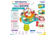Interaktyvus mokomasis stalas su pianinu su garsais WOOPIE BABY 2-in-1-Žaislai, Kūdikiams, Žaislai mažyliams (iki 4 m.