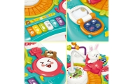 Interaktyvus mokomasis stalas su pianinu su garsais WOOPIE BABY 2-in-1-Žaislai, Kūdikiams, Žaislai mažyliams (iki 4 m.