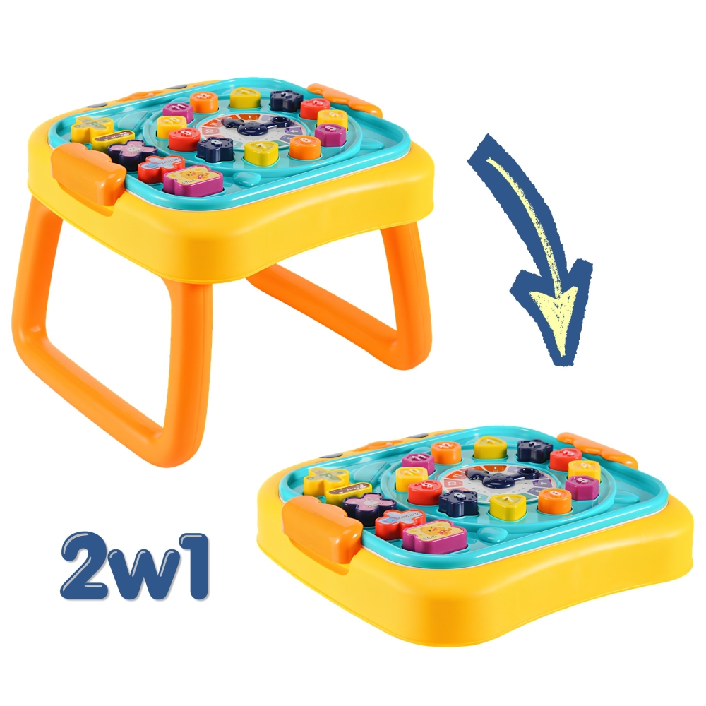 Interaktyvaus mokomojo stalo dirbtuvės WOOPIE 3-in-1 lenta-Žaislai, Kūdikiams, Žaislai mažyliams (iki 4 m.