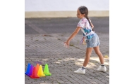 WOOPIE Garden Game Set 3 in 1 Throw at the Target Cones Hoops Bags 30 pcs.					