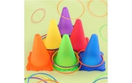 WOOPIE Garden Game Set 3 in 1 Throw at the Target Cones Hoops Bags 30 pcs.					