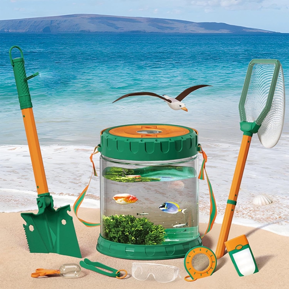 WOOPIE Discovery Little Nature Explorer Set Insect Net Butterfly Fish Container					