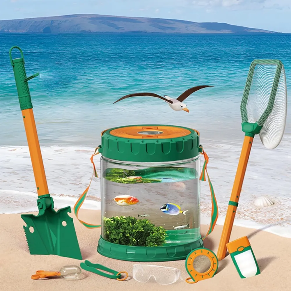 WOOPIE Discovery Little Nature Explorer Set Insect Net Butterfly Fish Container 