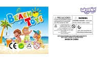 WOOPIE Set: Bucket, Molds, Shovels, Watering Can for Sand, 7 pcs.					