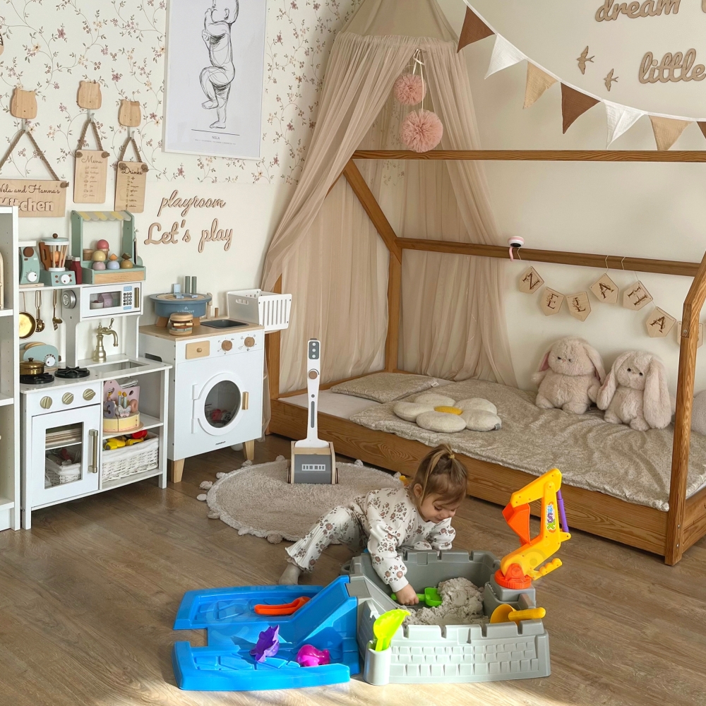 WOOPIE Portable Sandbox Castle Lockable + 9 acc.					