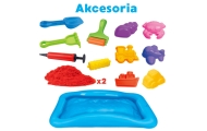 Woopie Kinetic Sand Magic Pool Set Molds Accessories 3+					