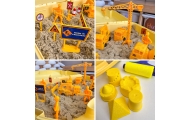 WOOPIE Kinetic Sand Construction Site Suitcase Crane Cars					