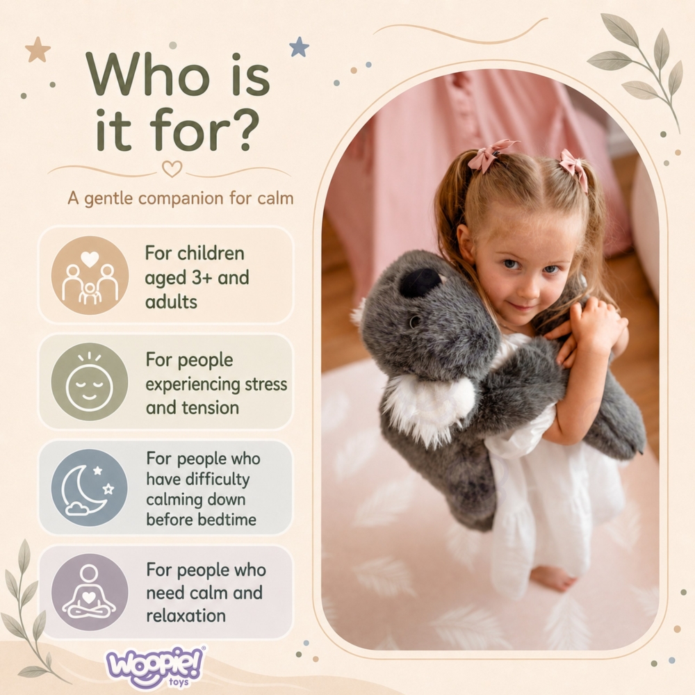 WOOPIE Koala Anti-Stress Sensory Weighted Plush Toy 65cm 1500g					