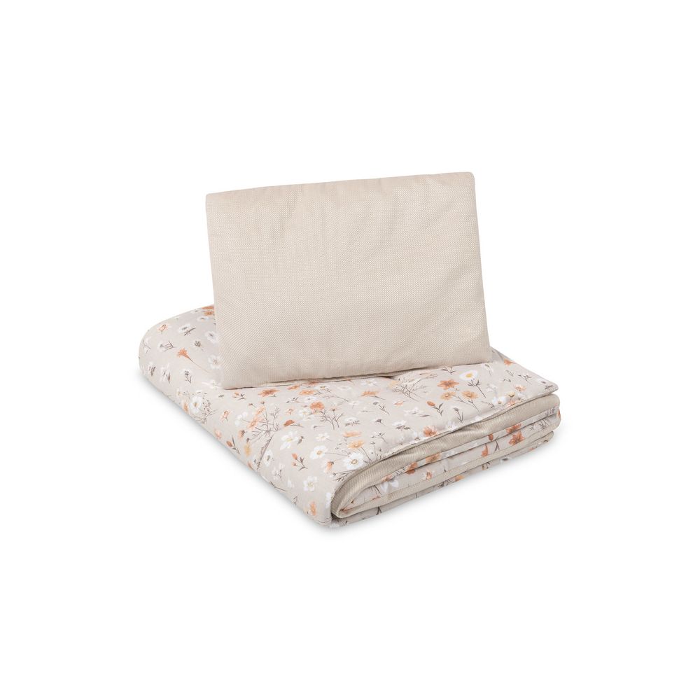 KOMPLET DO ŁÓŻECZKA VELVET BLOOM BEIGE