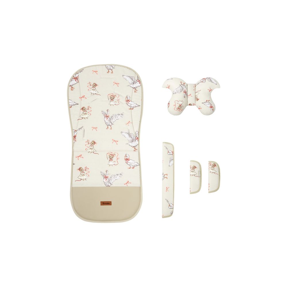WKŁADKA DO WÓZKA DELUXE MUŚLIN GOOSE AND MOUSE