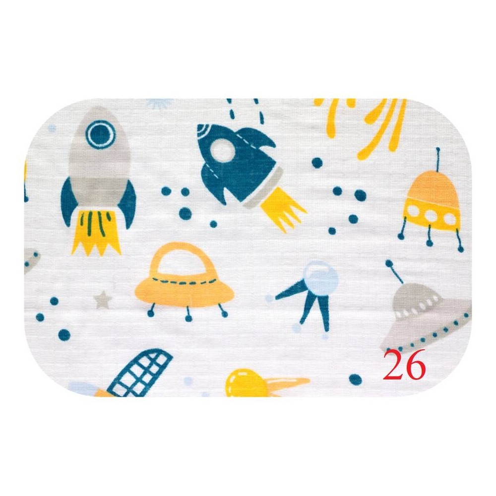 Diaper - 7052 - TETRA PRINT - ATK - size 70x80 cm MIX PRINT