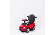 Ride-on car with handle - 614R - rubber wheels -RED
